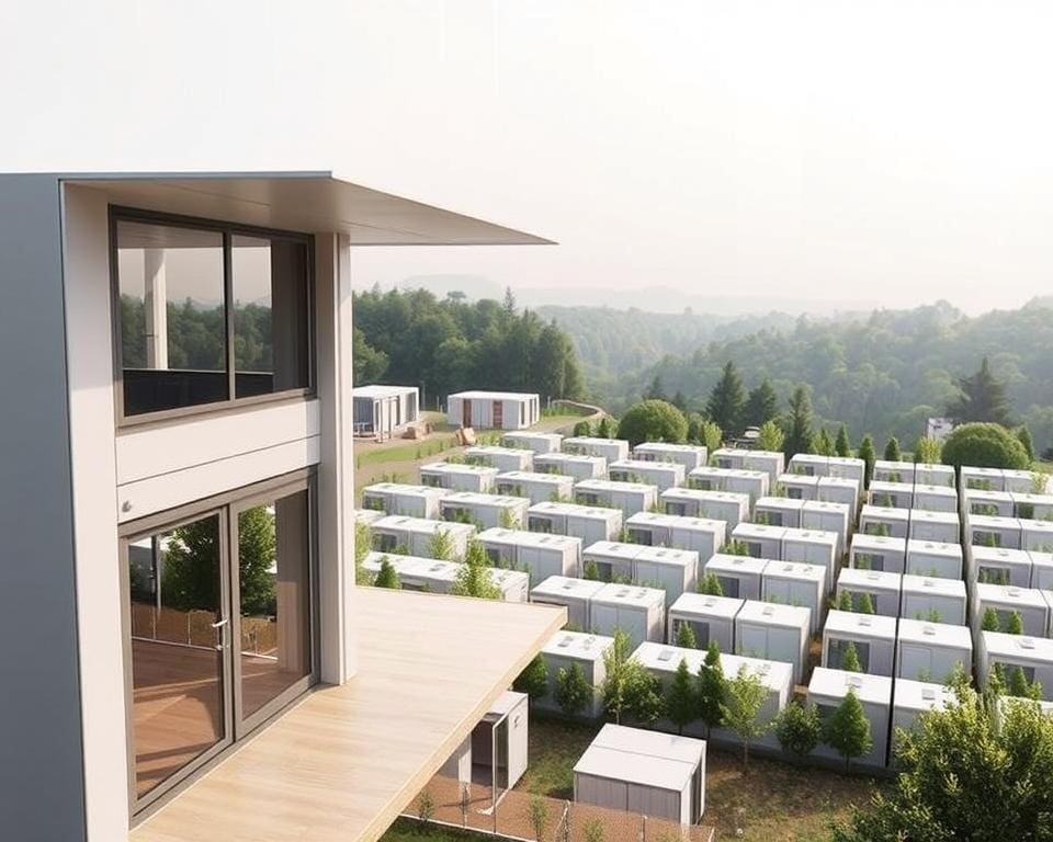 moderne ontwerp en tijdelijke huisvesting