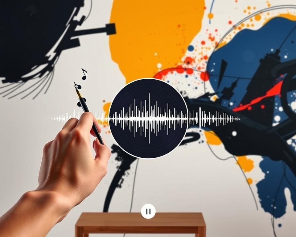 Welke app laat je kunst combineren met muziek?