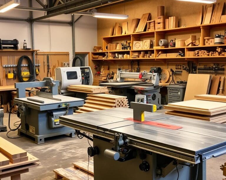 Machines voor houtbewerking in de industrie