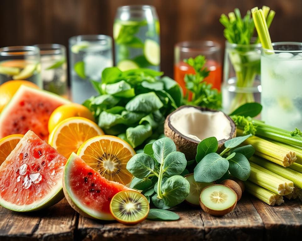 Voedingsmiddelen die bijdragen aan hydratatie