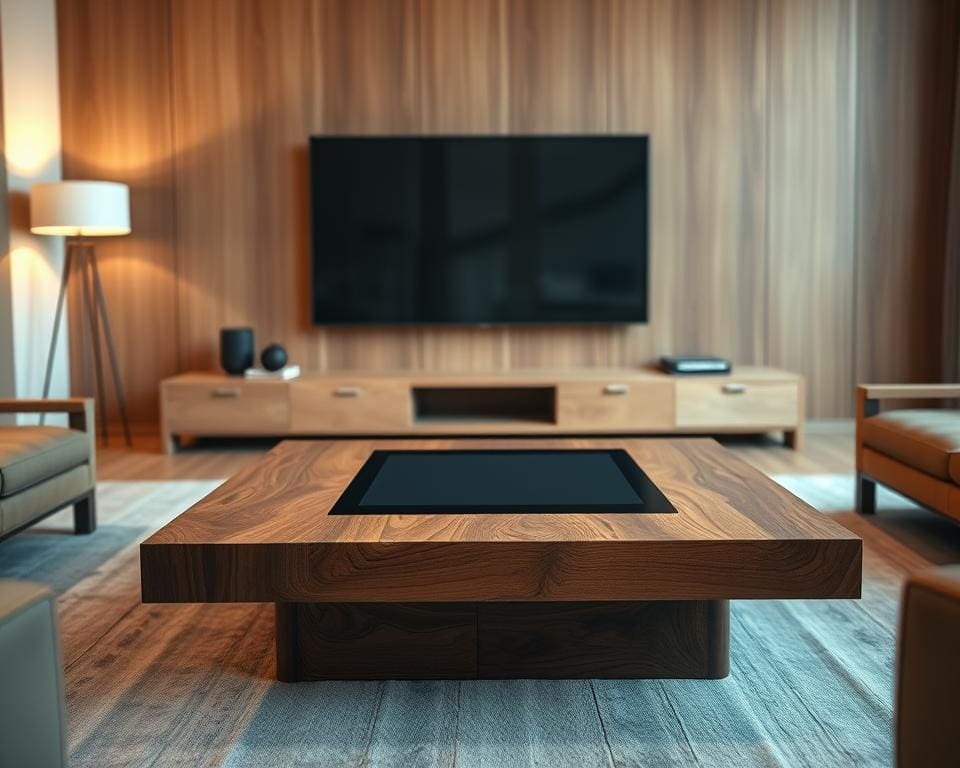Hoe combineer je houten meubels met moderne technologie?