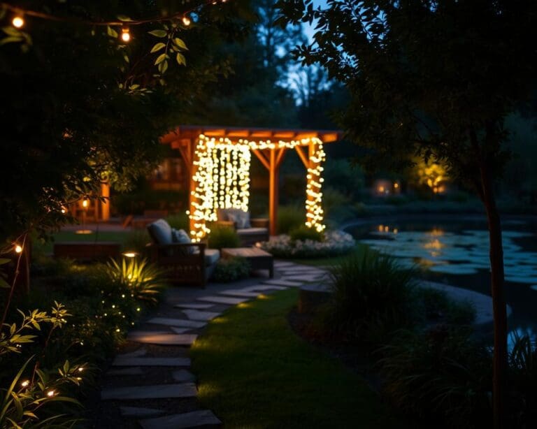 Hoe gebruik je verlichting om sfeer te creëren in je tuin?