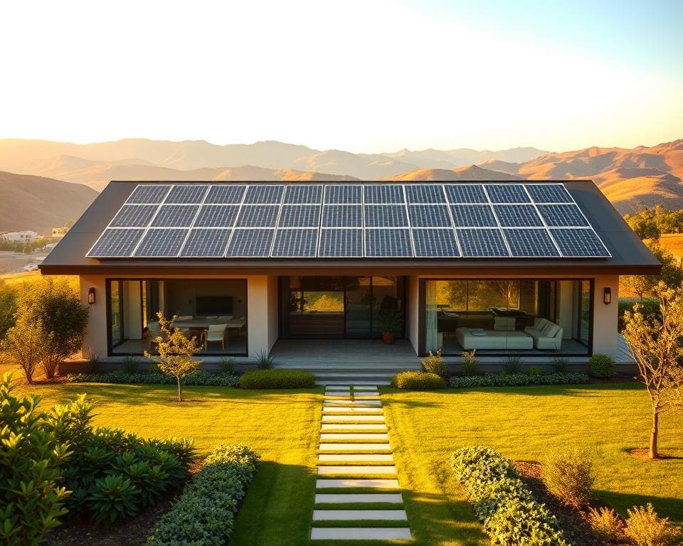 Hoe richt je een huis in dat zelf energie opwekt?
