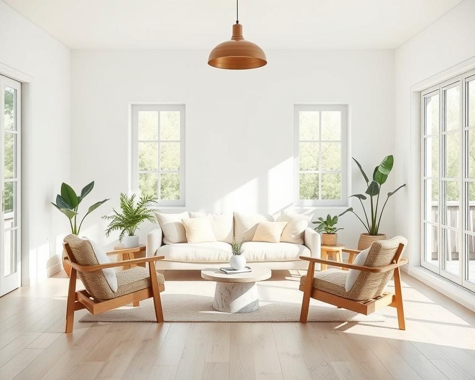 Hoe richt je een woonkamer duurzaam en minimalistisch in?