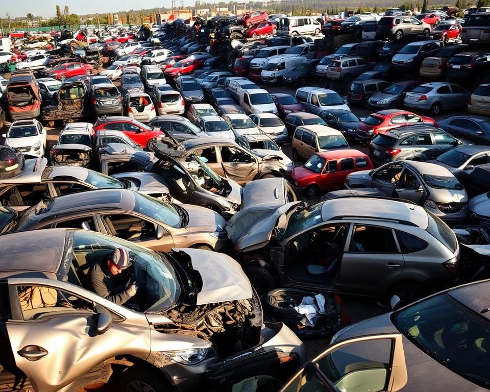 Wat doet een autosloperij met schadeauto’s?
