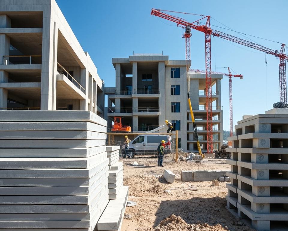 Welke voordelen biedt prefab beton in woningbouwprojecten?