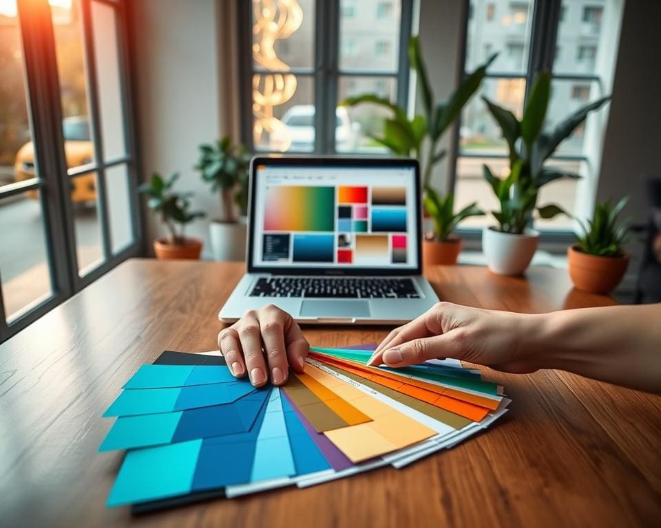 Hoe kies je kleuren die online vertrouwen wekken?