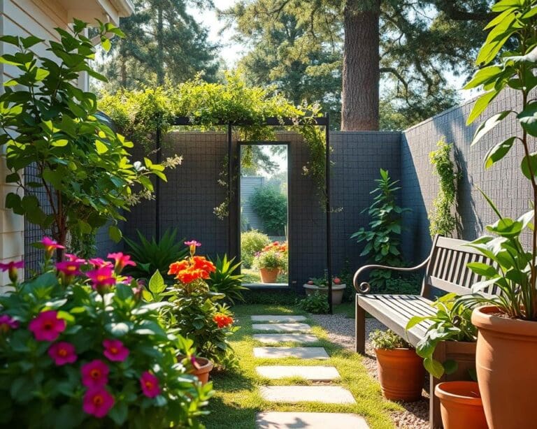 Hoe maak je een kleine tuin optisch groter?