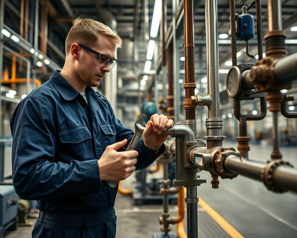 Hoe ondersteunt een loodgieter industriële installaties?