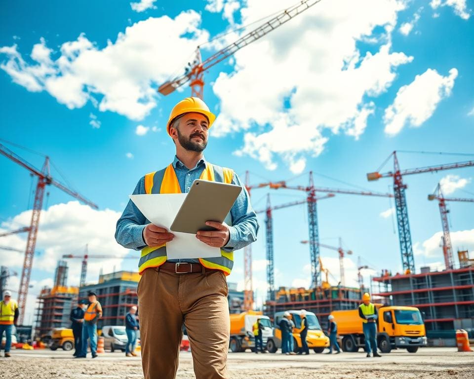 Wat doet een aannemer bij grootschalige bouwprojecten?