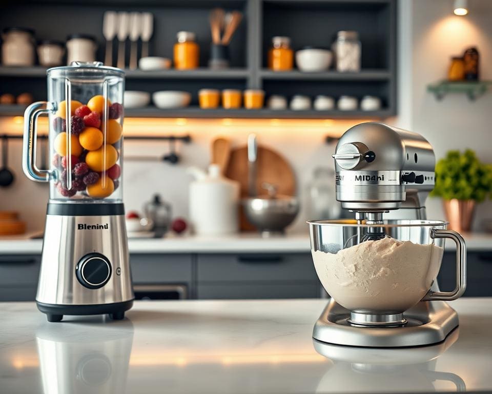 Wat is het verschil tussen een blender en een keukenmixer?