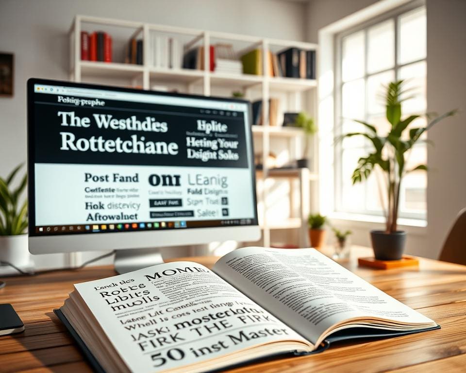 Wat maakt typografie belangrijk in webdesign?