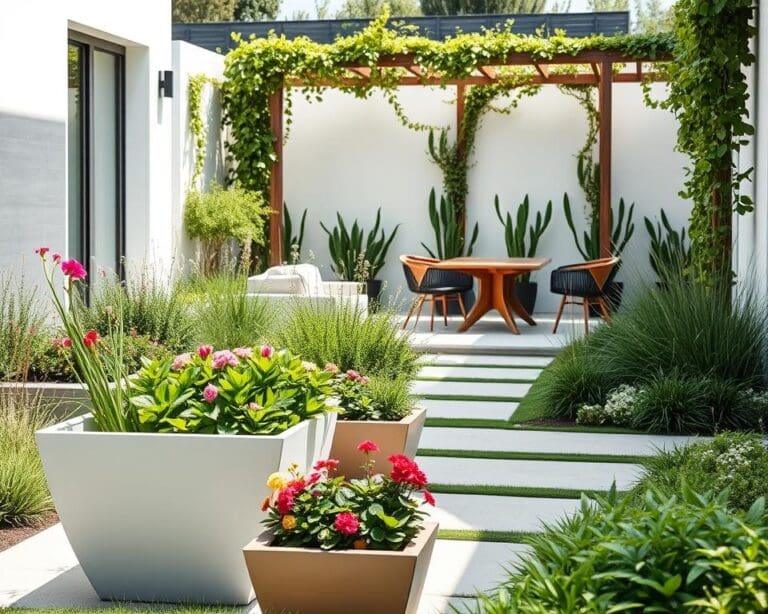 Wat zijn goede ideeën voor een moderne tuin?