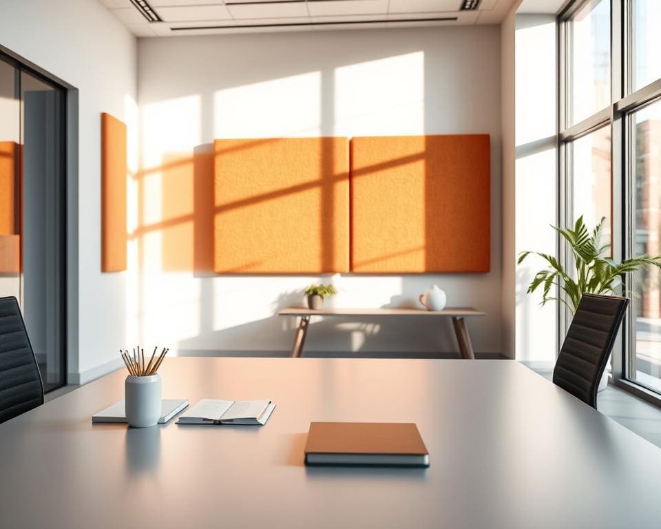 Akoestische wandpanelen voor rustige werkruimtes