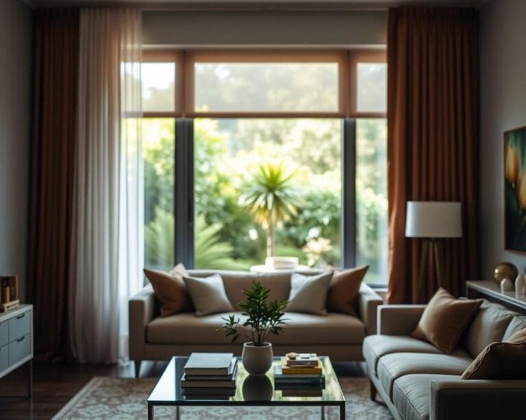 Raambekleding voor privacy en lichtregulatie