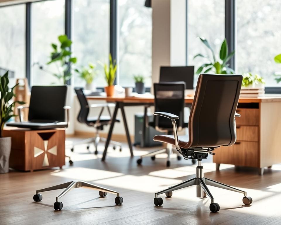 Wat maakt refurbished design bureaustoelen duurzaam?