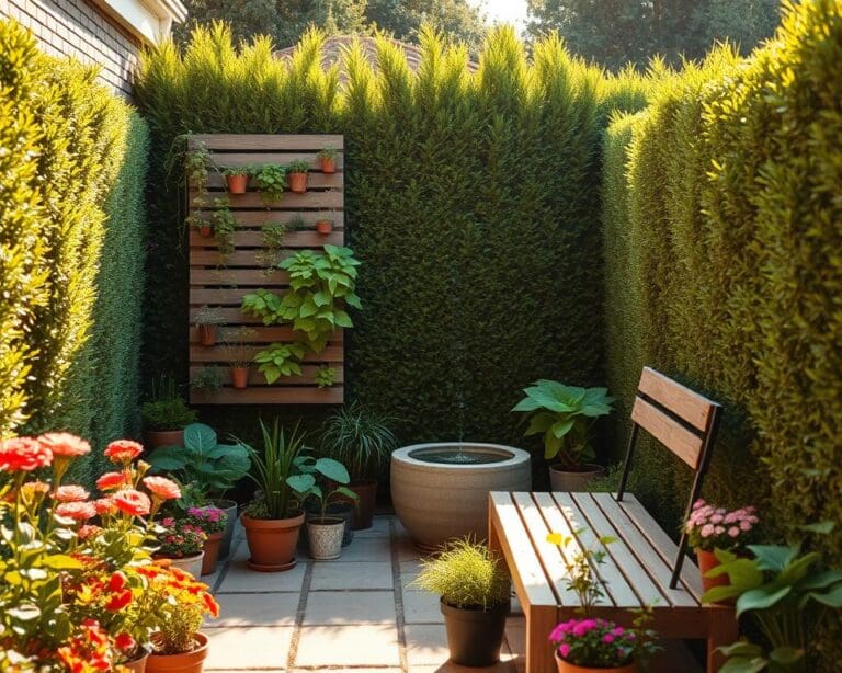 kleine tuin inrichten