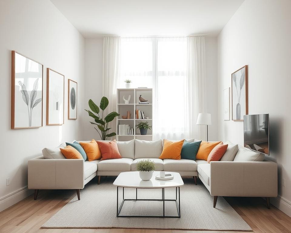 kleine woonkamer inrichten