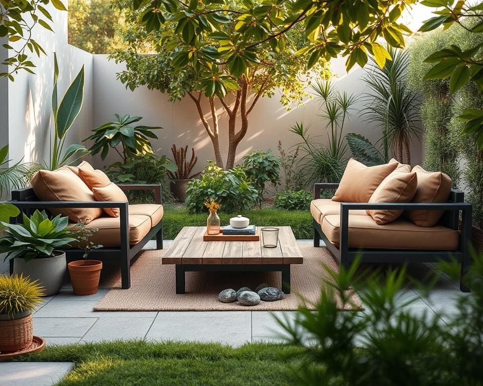 loungeset kleine tuin