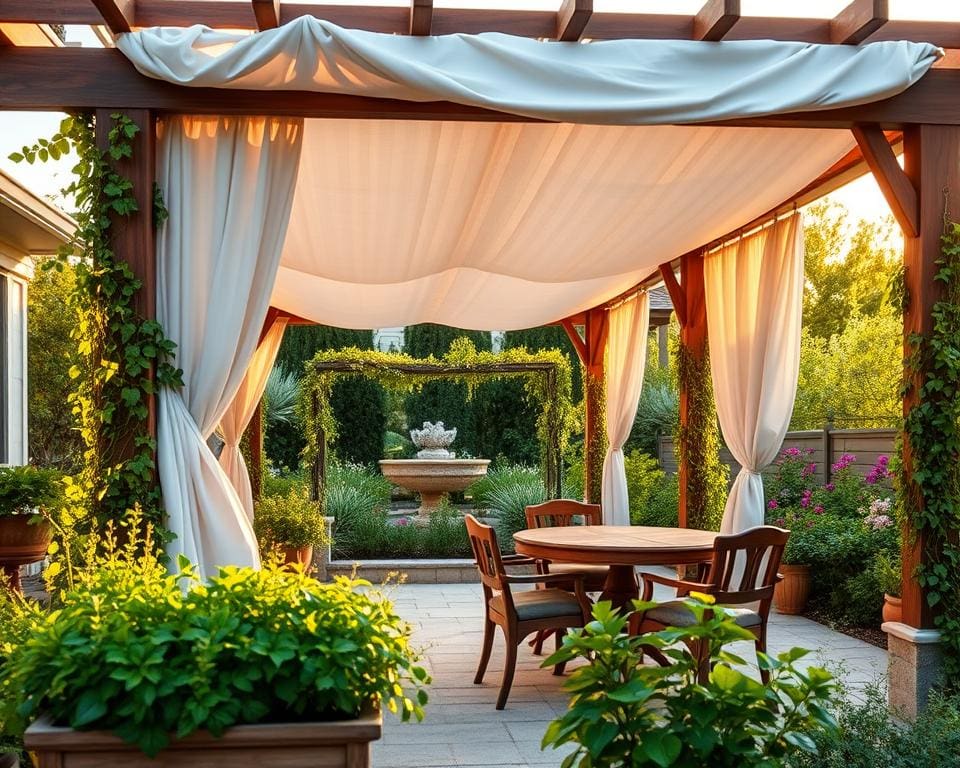 pergola met doek