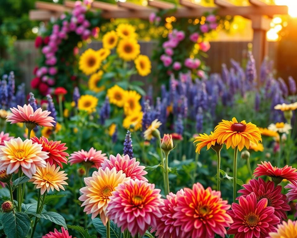 pluktuin bloemen
