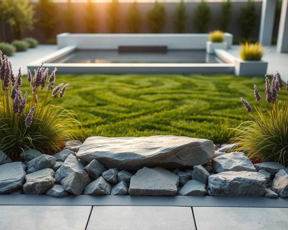 sierstenen tuin