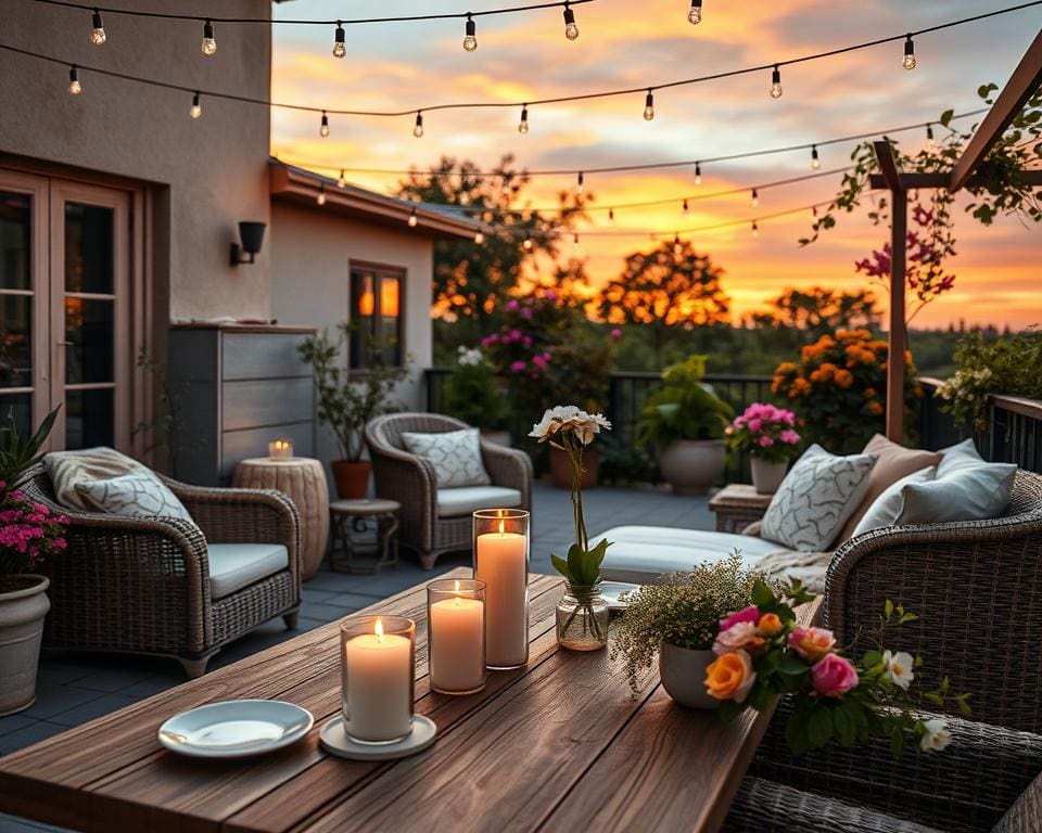 terras inrichten