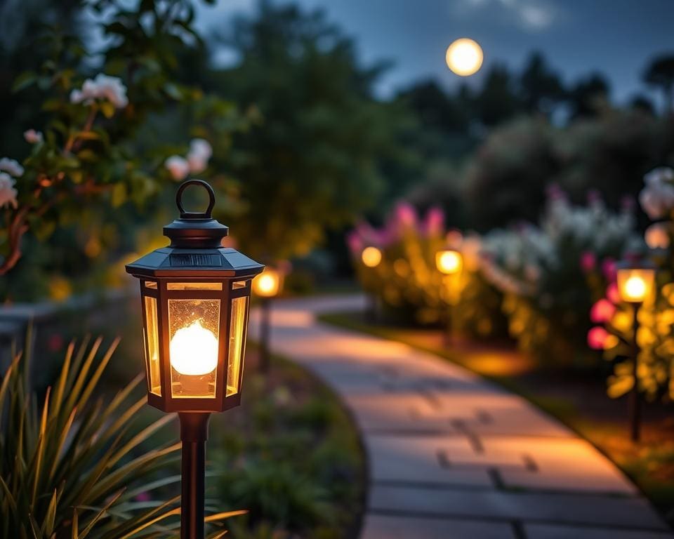 tuinpad verlichting