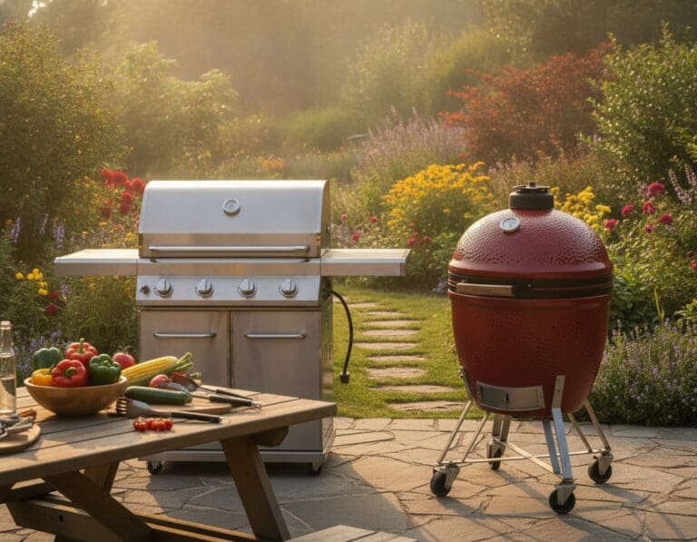gasbarbecue of kamado